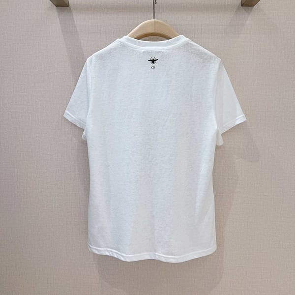 送料込ディオール 蝶×花柄 Tシャツ 偽物 トワル ドゥ ジュイ メキシコ コットン 2色 dek64390